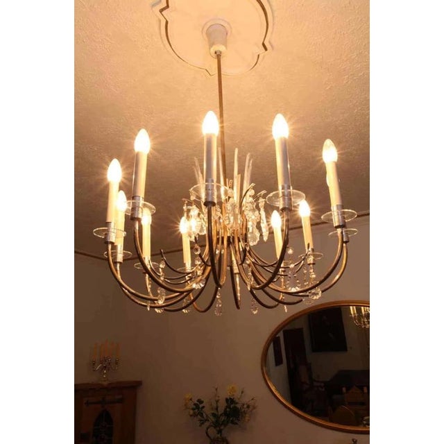 Chandeliers with Crystal Trimmings, Set of 2 For Sale - Image 4 of 9