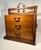 Antique Chinese Portable 3 Drawers Wedding Dowry Wooden Chest Wrought Iron Aprox. dimensions: 20"H x 20"W x 13.5"D Weight:...