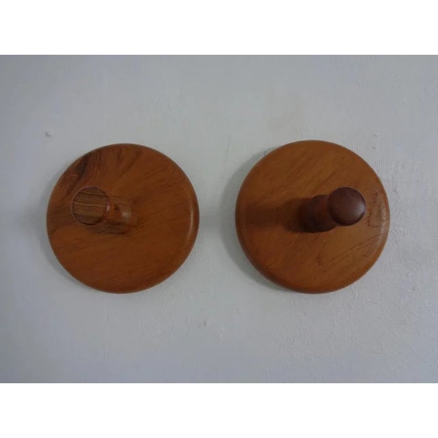 Danish Teak Hooks, 1960s, Set of 2 For Sale - Image 10 of 11