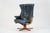 Wood Vintage Scandinavian Adjustable Leather Lounge Chair from Hjellegjerde Møbler, 1980s For Sale - Image 7 of 18