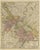 Antique Map of the Area Centered on the Rhine River For Sale
