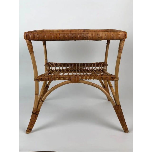 Mid-Century Italian Bamboo Garden Coffee Table & Chairs, 1960s, Set of 3 For Sale - Image 6 of 18