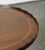 Wood Flamed Hardwood Oval Pie Crust Side End Lamp Table For Sale - Image 7 of 11