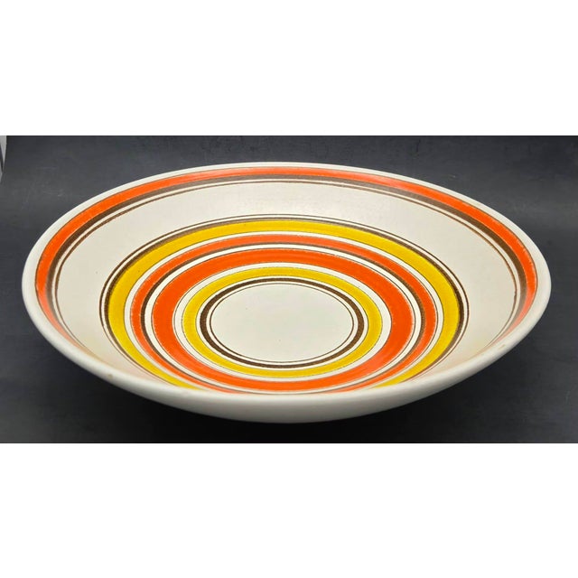 Mid-Century Modern 1970s Glazed Stoneware Bowl For Sale - Image 3 of 9