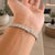 1990s 14k White Gold Art Deco Revival Diamond Filigree Bracelet – 3.00 Carats, 7” For Sale - Image 12 of 13