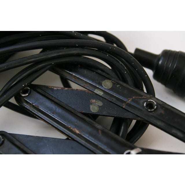 Mid-Century Industrial Scissor Lamp, 1960s For Sale - Image 10 of 12