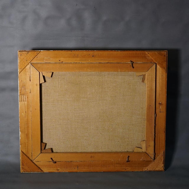 Green Alpine Landscape Oil Painting With Tyrolean Mountain Village For Sale - Image 8 of 8