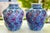 Vintage Pair of Chinese Hand-Painted Vases For Sale - Image 4 of 10
