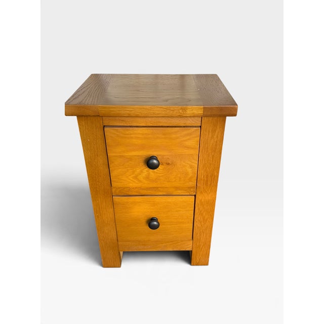 Wood Rustic Wooden Bedside Tables, 2000, Set of 2 For Sale - Image 7 of 8