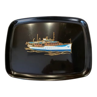 Mid 20th Century Couroc of Monterey 1930's Era Wooden Boat Captain's Cruiser For Sale