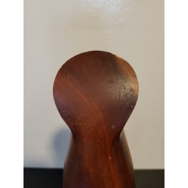 Abstract Hand-Carved Myrtlewood Abstract Madonna Figure For Sale - Image 3 of 12