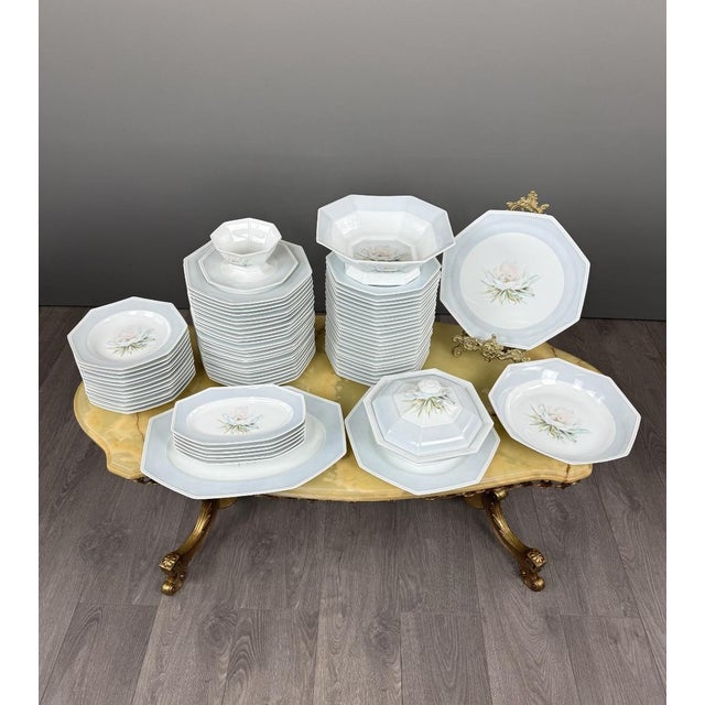 20th Century Porcelain Dinner Service from Limoges, Set of 71 For Sale - Image 11 of 11