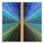 Wiggle Room 41 - Original Blue Green Geometric Minimalist Acrylic and Resin Abstract on Wood Panel For Sale