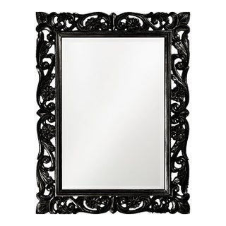 Chateau Mirror - Glossy Black For Sale