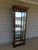 Pulsaski Cherry Curio Lighted Display Cabinet 28"W 4 side load opening doors with single light overhead, 4 etched groove...