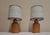 Vintage Bedside Lamps with Yellow-Brown Yew Wood Base and Fabric Shade from Lamplove, 1980s, Set of 2 For Sale - Image 6 of 10