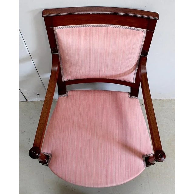 Set of Consulate Period Mahogany Armchairs, Early 19th Century For Sale - Image 16 of 18