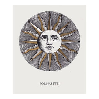 1993 Piero Fornasetti La Luna Screenprint For Sale