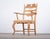 A striking brutalist oak armchair designed by henning (henry) kjærnulf for e.g. Møbler, produced in the 1960s. Crafted in...