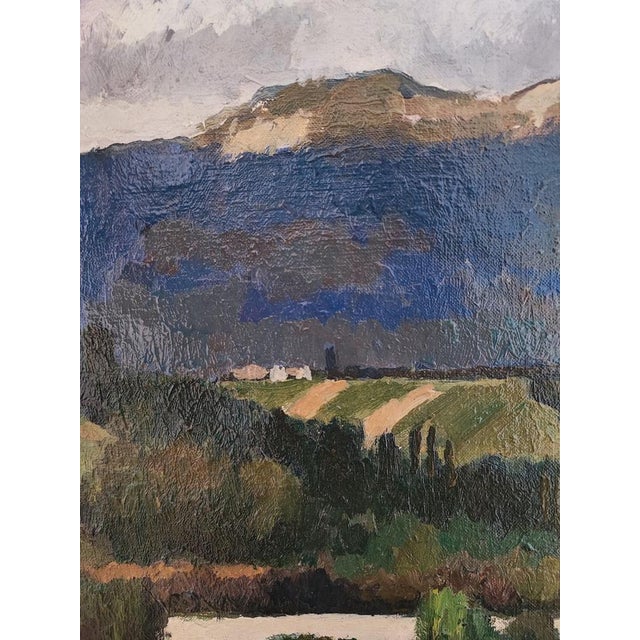 Edouard Arthur, Paysage, 1946, Oil on Canvas, Framed For Sale - Image 7 of 12