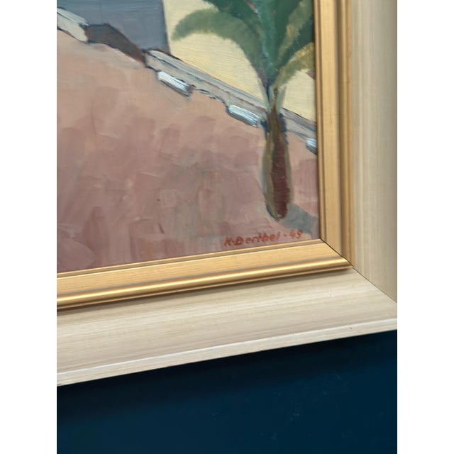 K. Berthel, Motif from Italy, 1949, Oil Painting on Canvas, Framed For Sale - Image 9 of 18