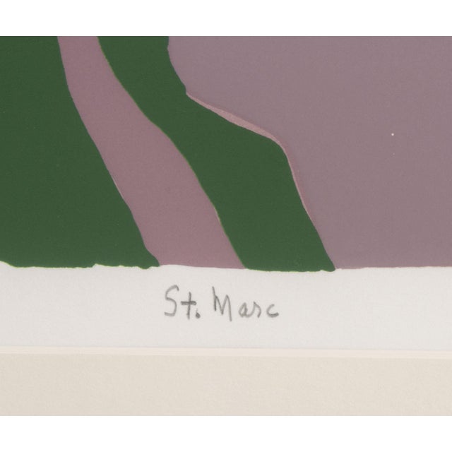 Brick Red Jacob Lawrence "St. Marc" Screenprint, 1994 For Sale - Image 8 of 11