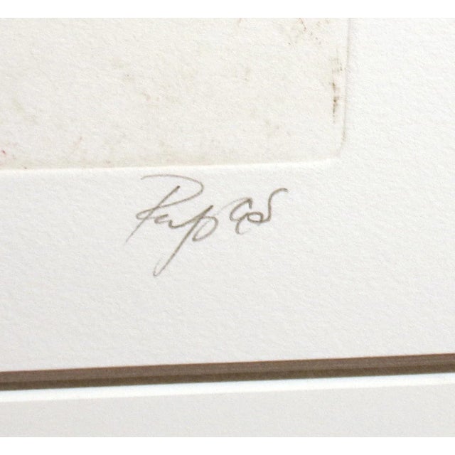 William Papas "The Western Wall" Hand Signed & Numbered Etching Art For Sale - Image 4 of 7