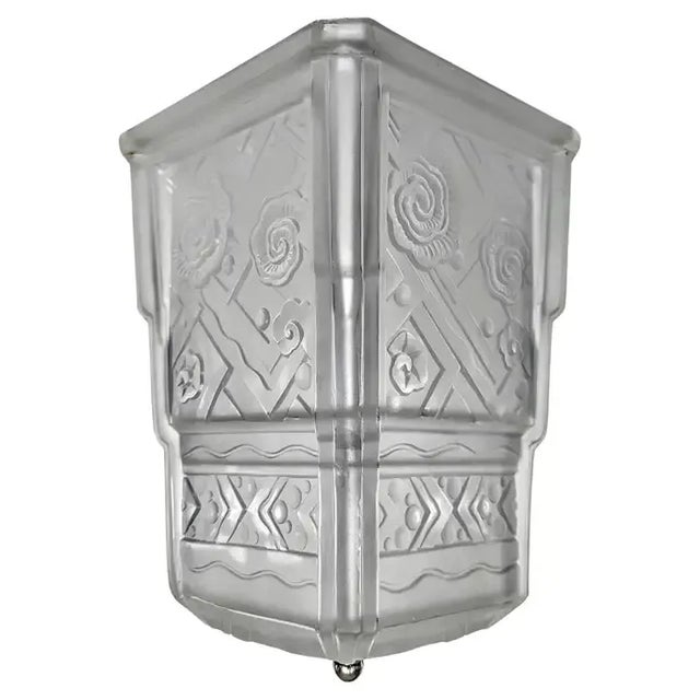 Glass 1930s French Art Deco Flush Mount by Sabino For Sale - Image 7 of 10