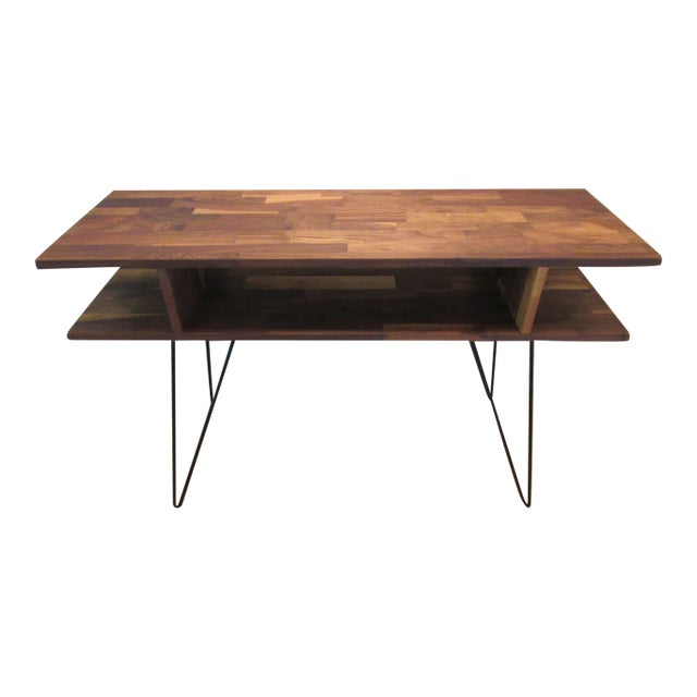 Modern Walnut Console Table Chairish