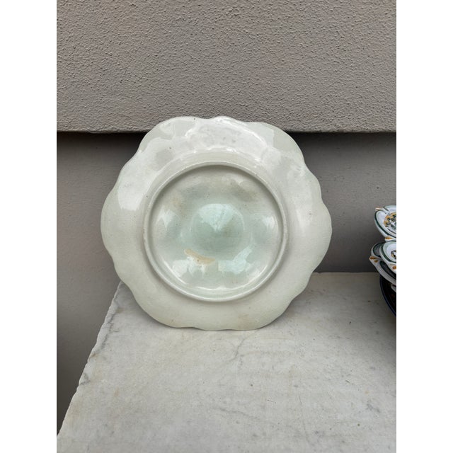 Orchies French Majolica Oyster Plate Orchies, Circa 1900 For Sale - Image 4 of 4