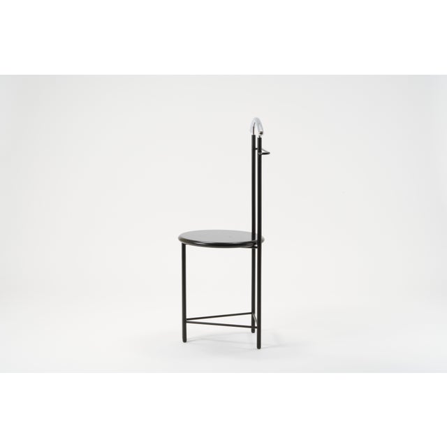 1980s Vintage Postmodern Black Valet Stand, 1980s For Sale - Image 5 of 11