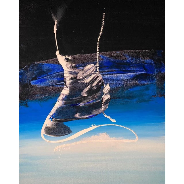 Stefano, Sky, Oil on Canvas, 2023 For Sale - Image 8 of 8