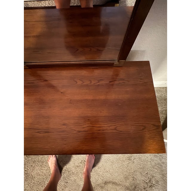 1960s Henredon Campaign Style Bedroom Dresser W/Mirrors For Sale - Image 14 of 16