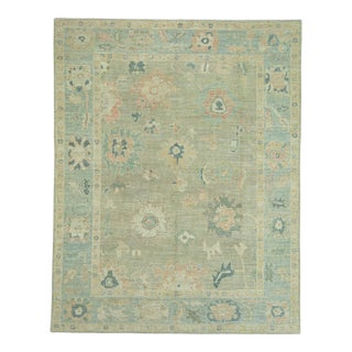 Turkish Oushak Rug 8'4" x 10'6" #19392 For Sale