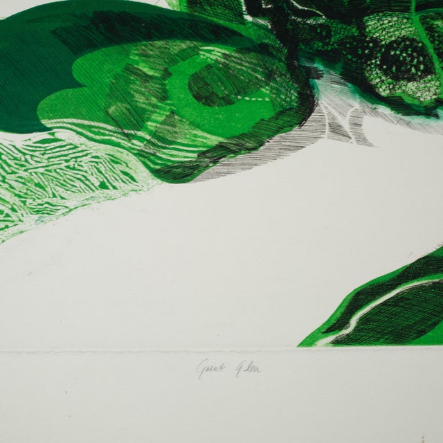 Midcentury Etching With Aquatint, Titled, Great Glen, Signed, Artist Proof For Sale - Image 4 of 6