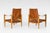 Vintage Safari Lounge Chairs in Cognac Leather by Kaare Klint for Rud Rasmussen, 1960s, Set of 2 For Sale - Image 3 of 7