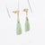 Vintage Chinese 14k Gold & Carved Jadeite Dangle/Drop Earrings For Sale In Philadelphia - Image 6 of 14