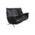 Modern Black Leather Evita Two-Seater Sofa with Electric Function from Koinor For Sale - Image 3 of 15