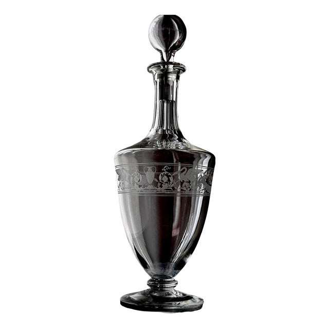 French Cognac Decanter by Baccarat, 1920s For Sale