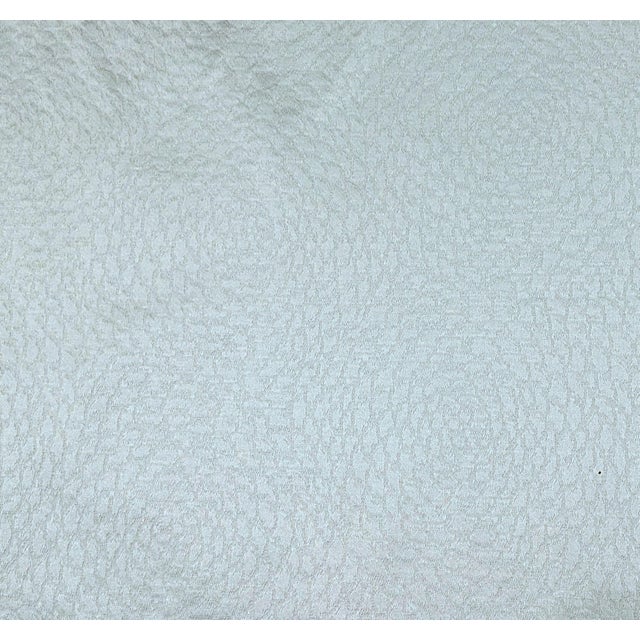 Traditional Vintage Scalamandre "Raised Peony" Ice Textured Satin Fabric- 7.75 Yards For Sale - Image 3 of 5