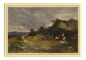 After William James Müller, Tent of Wandering Yurooks Xanthusc, 19th Century, Watercolour