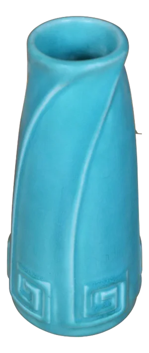 1930 Rookwood 2135 Turquoise Greek Key 50 Year Anniversary Vase
