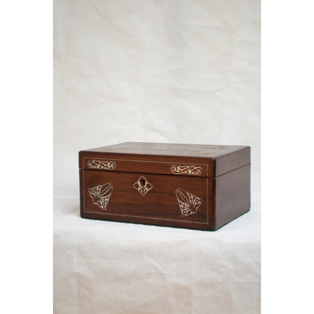 Victorian Rosewood Jewellery Box with Tray, 1840 For Sale - Image 4 of 13