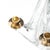 1950s Mid-Century Crystal & Brass Amorphic 4 Arm Candelabra Signed Schneider For Sale - Image 5 of 9