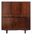 Bar Cabinet in Rosewood with Metal Details from Stildomus, Italy, 1960s For Sale