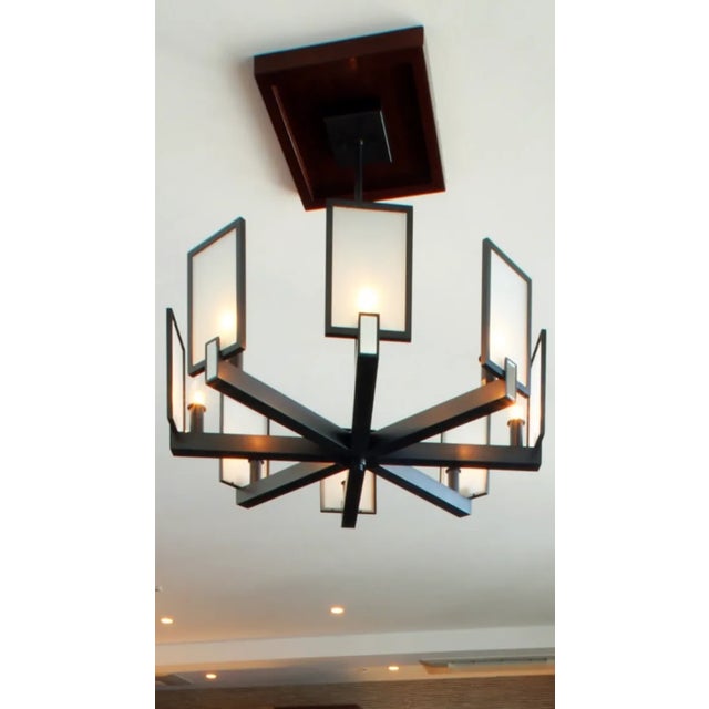 CL Sterling & Son Archer Chandelier, by Peter Carlson For Sale - Image 9 of 12