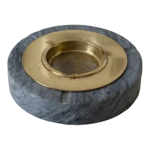 1970s Brass and Marble Ashtray, Catchall