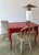 Vintage Chinoiserie Crimson Writing Desk – Hollywood Regency / Postmodern Eclectic For Sale - Image 10 of 11
