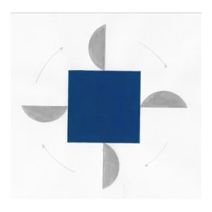 1990 Jerry Shuttle Modern Abstract Painting