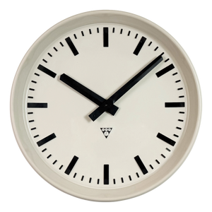 Large Industrial Bakelite Factory Wall Clock from Pragotron, 1960s
